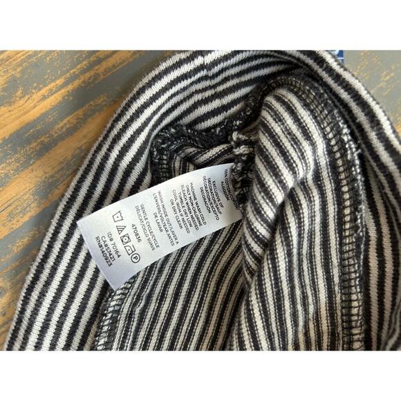 Loft Striped Short Sleeve Embroidered Lovely Blouse Size M - Picture 15 of 16